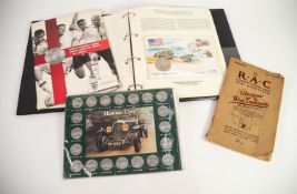 THE HISTORY OF WORLD WAR II, EIGHT COMMEMORATIVE COIN COVERS, in related ring binder.  TOGETHER WITH