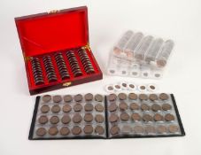 SELECTION OF NINETEENTH CENTURY AND LATER PRE-DECIMAL COPPER CONS, mainly used worn condition,