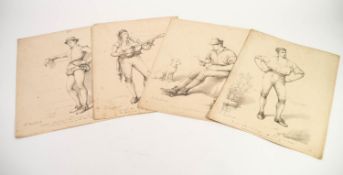 EIGHT NINETEENTH CENTURY MEZZOTINT BLACK AND WHITE PRINTS AFTER W. MORLAND from the 'Domestic