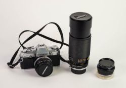 OLYMPUS OM30 SLR CAMERA NO. 1149060 with Auto-S 50mm 1:1.8 LENS with two filter case (a.f.) and a