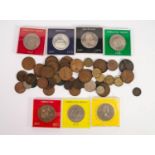 SIX ELIZABETH II CROWN COINS FOR COMMONWEALTH ISLANDS, Gibraltar 1970 x 4, Isle of Man and Silver