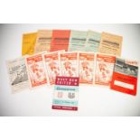 FIVE SOUTHAMPTON FOOTBALL CLUB HOME PROGRAMMES 1961, one 1967 and an AWAY PROGRAMME v. West Ham