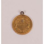 U.S.A. GOLD ONE DOLLAR COIN 1873, with soldered loop as a pendant