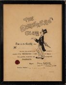 ?THE SWANKER?S CLUB? CERTIFICATE OF MEMBERSHIP, with red wax seal 11 ¾? x 9? (29.9cm x 22.9cm)