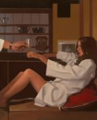 JACK VETTRIANO (b.1951) ARTIST SIGNED LIMITED EDITION COLOUR PRINT ?Man of Mystery? ,