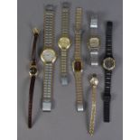 LADY'S BULLA, SWISS, GOLD PLATED WRISTWATCH with 17 jewels movement, tiny circular silvered dial,