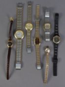 LADY'S BULLA, SWISS, GOLD PLATED WRISTWATCH with 17 jewels movement, tiny circular silvered dial,
