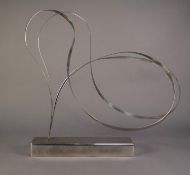 MIYAWAKI AIKO (1925-2014) STAINLESS STEEL SCULPTURE 22 ½? (57.1cm) high, 27? (68.6cm) long