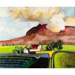 GEOFFREY KEY (b.1941) OIL ON CANVAS ?Hill Cloud? Signed and dated (20)09, titled verso and numbered: