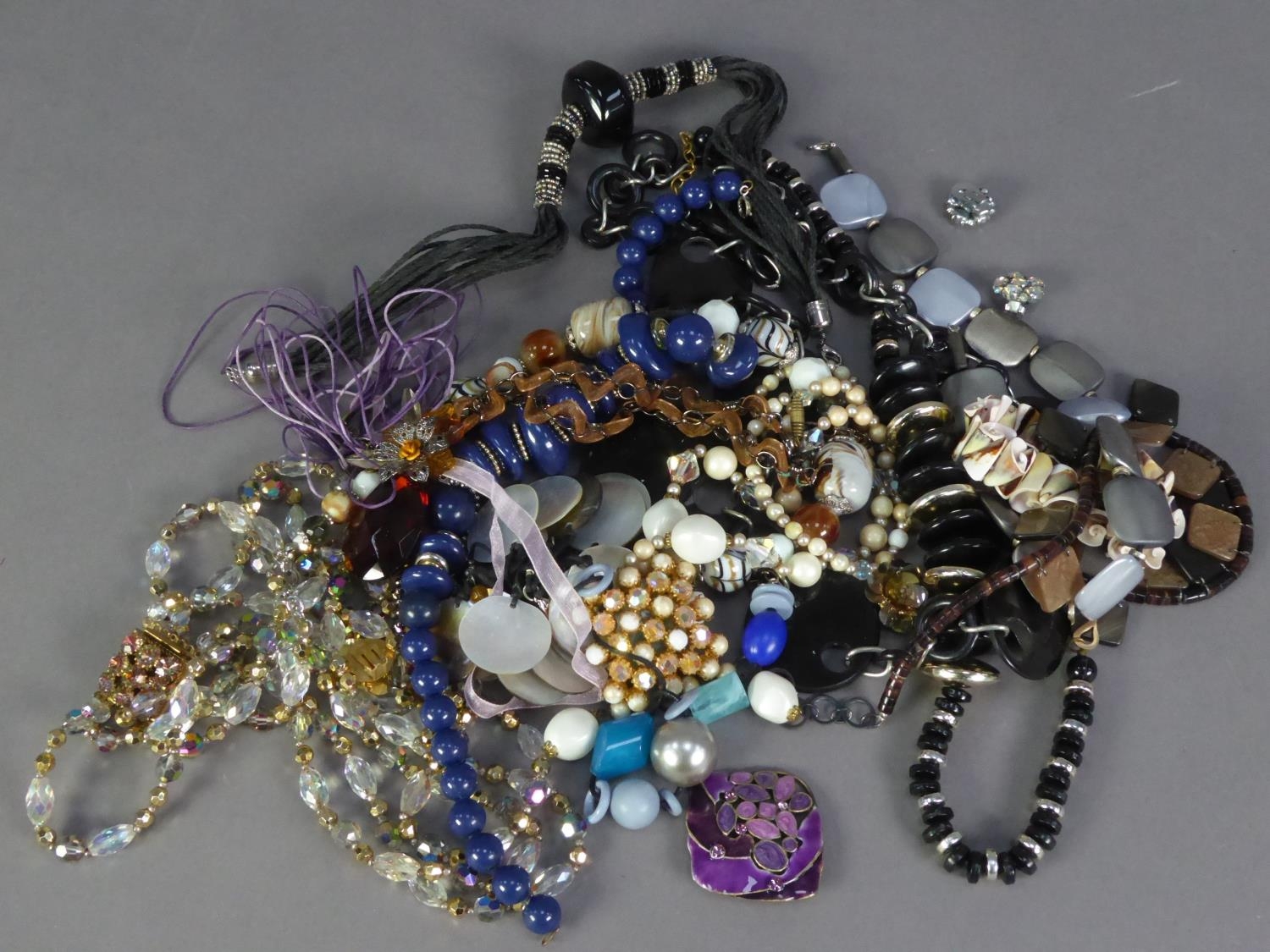 SELECTION OF COSTUME JEWELLERY principally glass bead and other