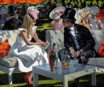 SHEREE VALENTINE DAINES (b.1959) ARTIST SIGNED LIMITED EDITION COLOUR PRINT ?Ascot Glamour? (11/195)