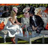 SHEREE VALENTINE DAINES (b.1959) ARTIST SIGNED LIMITED EDITION COLOUR PRINT ?Ascot Glamour? (11/195)