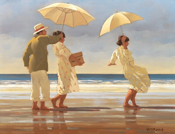 JACK VETTRIANO (b.1951) ARTIST SIGNED LIMITED EDITION COLOUR PRINT ?The Picnic Party? (13/250)