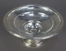 BERKELEY, AMERICAN WEIGHTED STERLING SILVER PEDESTAL BOWL, with moulded borders, 3? (7.6cm) high,