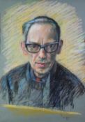 IAN GRANT (1904 - 1993) PASTEL DRAWING Self Portrait Signed and dated 1964 lower right