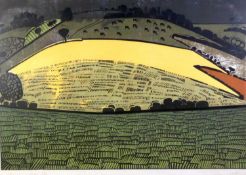 GRAHAM CLARKE (b.1941) ARTIST SIGNED LIMITED EDITION COLOUR PRINT ?Hay Field, Tinterden? (84/100) 17