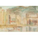 TERRY MCGLYNN (1903-1973) WATERCOLOUR DRAWING ?Barmouth, N/ Wales? Signed, titled verso 14? x