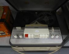 PHILIPS VINTAGE PORTABLE REEL TO REEL TAPE RECORDER