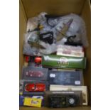 SELECTION OF ATLAS EDITIONS AND OTHER BOXED AND UNBOXED DIE CAST MODEL VEHICLES, INCLUDING SOME