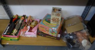 SELECTION OF CIRCA 1960's/70's CHILDREN'S TOYS AND GAMES TO INCLUDE; SEVEN FASHION DOLLS, BOXED,