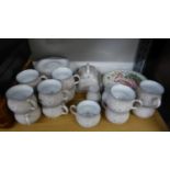 A DENBY 'COLOROLL' PART TEA SERVICE OF APPROX 30 PIECES