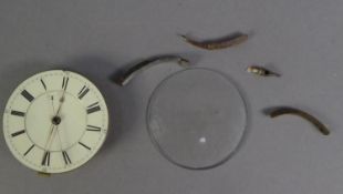 THOMAS HAYWARD, MANCHESTER, 19th CENTURY POCKET WATCH MOVEMENT No 3781, white roman dial with centre