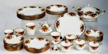 FORTY NINE PIECES OF ROYAL ALBERT ?OLD COUNTRY ROSES? CHINA DINNER AND TEA WARES, comprising: