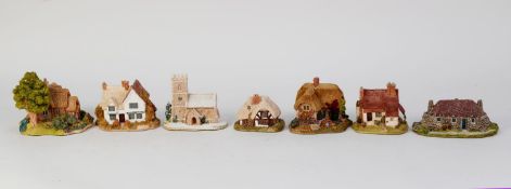 SEVEN LILLIPUT LANE COMPOSITION MODELS OF HOUSES AND COTTAGES, comprising: HEBRIDEAN HAME, WOODMAN?S