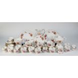 ROYAL CROWN DERBY CHINA 'DERBY POSIES' PATTERN TEA AND COFFEE SERVICE FORMERLY FOR 12 AND SIX