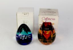 CAITHNESS SCOTLAND STUDIO GLASS PAPERWEIGHT 'WHITEFRIARS MILLENNIUM CROSS' No. 84/150 with