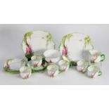 TWENTY TWO PIECE ROYAL ALBERT ?FOXGLOVE? PATTERN CHINA TEA SERVICE FOR SIX PERSONS, comprising: