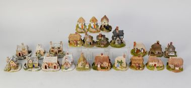 TWENTY THREE LILLIPUT LANE COMPOSITION SMALL MODELS OF HOUSES AND COTTAGES, including SEVEN FROM THE