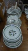 PORTMEIRION POTTERY ?BOTANIC GARDEN? PATTERN PART DINNER SERVICE, VIZ 19 PLATES, 18 BOWLS, 2 SALT