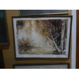 EDITH BUXTON (TWENTIETH CENTURY) WATERCOLOUR DRAWING ?Fantasy landscape? Signed and titled 13? x 18?