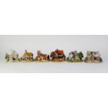 SIX LILLIPUT LANE COMPOSITION MODELS OF HOUSES AND COTTAGES, comprising: SPRING VICTORIAN, ST.