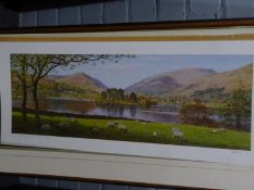 KEITH MELLING ARTIST SIGNED COLOUR PRINT ?Grasmere from Dale End?