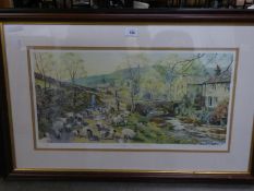 A LIMITED EDITION COLOUR PRINT 'ERRATIC PROGRESS - KETTLEWELE, N. YORKS', SIGNED GRAHAM CARVER,