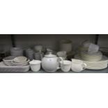 A SELECTION OF ST. ANDREW ?SIGNATURE WHITE? AND OTHER WHITE CHINA DINNER AND TEA SERVICES, PLATES,