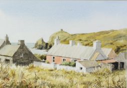 R H FAWKES (TWENTIETH CENTURY) WATERCOLOUR ?Abereiddy? Signed and titled 9 ½? x 13 ¼? (24.1cm x 33.