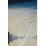 EDWARD BLAIR WILKINS (TWENTIETH CENTURY) MIXED MEDIA ON PAPER ?Canis Minor Procyon 4? Signed, titled