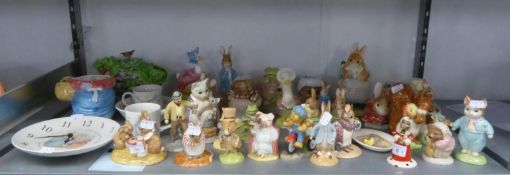SELECTION OF APPROXIMATELY 30 MODERN BORDER FINE ARTS, BESWICK AND OTHER BEATRIX POTTER CHARACTER