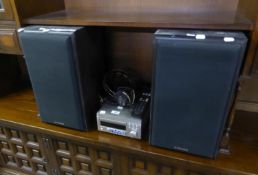 DENON CD PLAYER AND DBA RADIO RECEIVER, MODEL RCD-M41 WITH INSTRUCTION MANUAL AND CD ROM