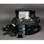 PANASONIC NV-A1B VHS-C MOVIE CAMERA, in a soft carrying case, containing additional battery charger,