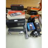 PORTABLE RADIO'S AND CAMERA'S TO INCLUDE; 'HALINA PAULETTE' 35mm CAMERA, A KODAK BROWNIE 127, A