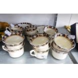 WOODS WARE ?BALMORAL? CHINA TEA SERVICE FOR TWELVE PERSONS, 27 PIECES, (ONE SAUCER MISSING)