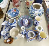 A MIXED SELECTION OF CERAMICS, GLASSWARES AND PRINTS