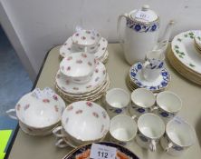 FOLEY CHINA COFFEE SET OF 14 PIECES AND A TUSCAN CHINA TEA SERVICE, 18 PIECES