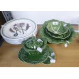 SIX PORTMEIRION ?BOTANIC GARDEN? PATTERN POTTERY DINNER PLATES AND MISCELLANEOUS DOMESTIC CERAMICS