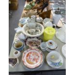 LARGE SELECTION OF EARLY TWENTIETH CENTURY AND LATER POTTERY AND CHINA, INCLUDES; TWO BOXED TEA TIME