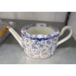 ROYAL CROWN DERBY CHINA GEORGIAN STYLE FLUTED OVAL STRAIGHT SIDED TEAPOT (LACKS LID AND SPOUT AS
